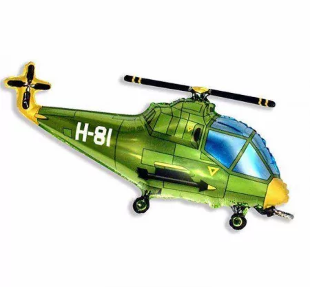 Шар вертолет зеленый