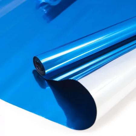 Упаковочная пленка (0,6*1 м) Синий, Металлик